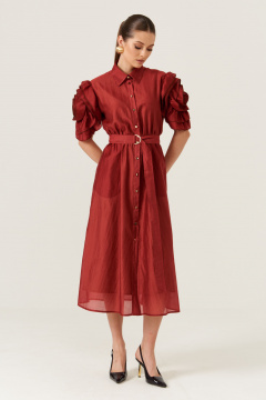 Платье Панда 107680 терракотовый - фото 1