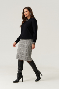 Юбка Панда 109850 черно-белый - фото 1