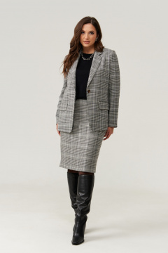 Юбка Панда 109850 черно-белый - фото 5