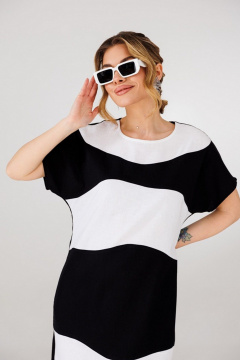 Платье Faufilure C1760 черно-белый - фото 2