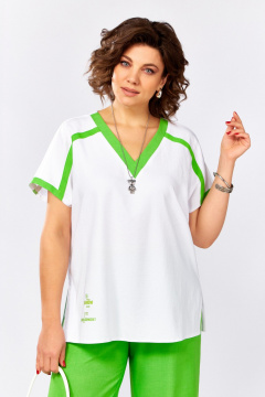 Блуза, брюки Lady Secret 25210 лайм+белый - фото 3