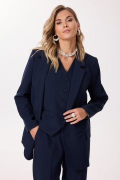 Брюки, жакет, жилет Твой имидж 2142 королевский_синий - фото 4