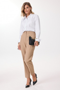 Брюки, жилет, рубашка Твой имидж 2181 кэмел - фото 3