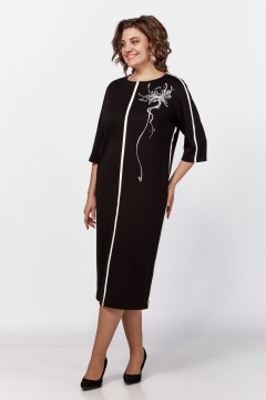 Платье ZigzagStyle 566 черный - фото 5