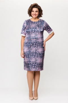 Платье Bonna Image 852 розово-синий - фото 1