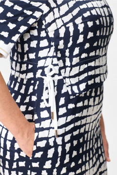 Платье Bonna Image 852 бело-синий - фото 4