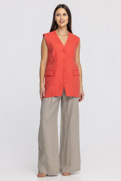 Жилет FASHION CENTRE Л-3967 коралловый - фото 3