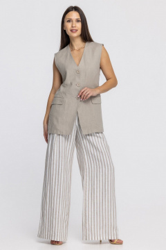 Жилет FASHION CENTRE Л-3967 песочный - фото 5