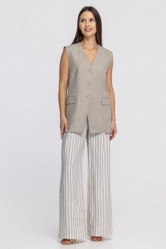 Жилет FASHION CENTRE Л-3967 песочный - фото 4