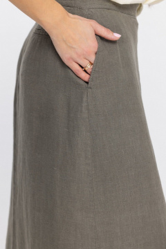 Юбка FASHION CENTRE Л-4008 серо-коричневый - фото 2