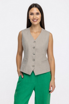 Жилет FASHION CENTRE Л-4042 песочный - фото 1