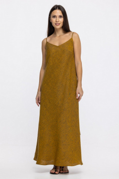 Сарафан FASHION CENTRE Л-3956 желто-синий - фото 1