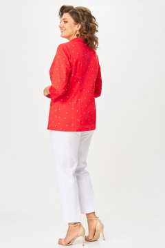 Жакет БелЭльСтиль 412-3_14_22 горох_красный - фото 5