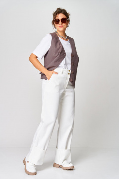 Брюки GRATTO 3122 белый - фото 2