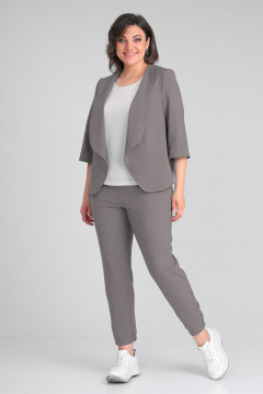 Брюки, жакет, майка Liona Style 755 мокко - фото 1