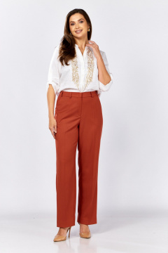 Брюки MALI 324-047 терракот - фото 4