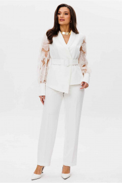 Брюки, жакет Mislana 1207 молочный - фото 4
