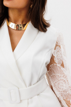 Брюки, жакет Mislana 1207 молочный - фото 3