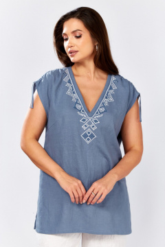 Блуза MALI 625-079 голубой - фото 2