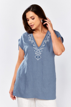 Блуза MALI 625-079 голубой - фото 1