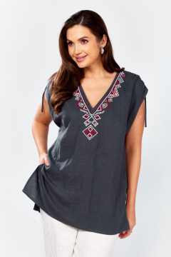 Блуза MALI 625-079 серый - фото 1