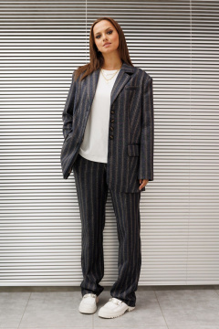 Брюки, жакет Mislana 1249 полоска_голубая - фото 2