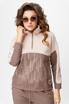 Брюки, джемпер Fita 1863 шоколадно-бежевый - фото 5