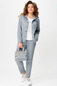 Бомбер, брюки, майка Fita 4015 серо-голубой - фото 2