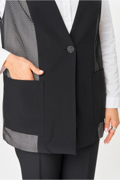 Брюки, жилет DaLi 5776.2 чёрный_с_ серым - фото 3
