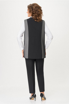 Брюки, жилет DaLi 5776.2 чёрный_с_ серым - фото 2