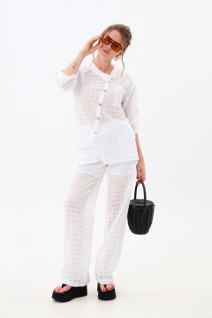 Брюки NikVa 705-14 молоко - фото 1