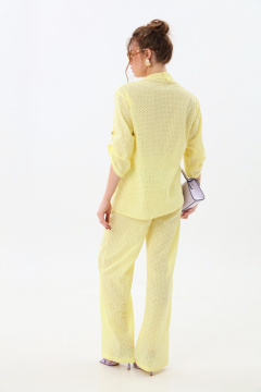 Брюки, жакет NikVa 901-10 лимон - фото 3