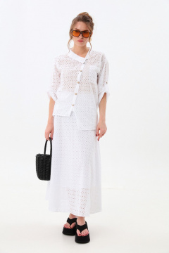 Жакет, юбка NikVa 928-8 молоко - фото 2