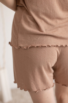 Майка, шорты Купалинка 36400G.158-164 кофейный - фото 4