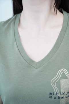 Джемпер Купалинка 681502.158-164 хаки - фото 4