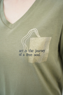 Джемпер Купалинка 681502.158-164 хаки - фото 3