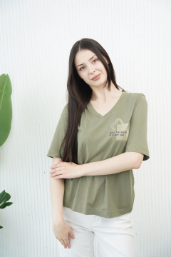 Джемпер Купалинка 681502.158-164 хаки - фото 2