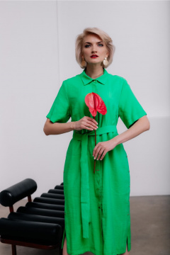 Платье MarSo 2084 зеленый - фото 2