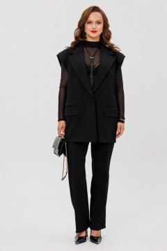 Брюки, жилет ANIDEN 6115-1 черный - фото 1