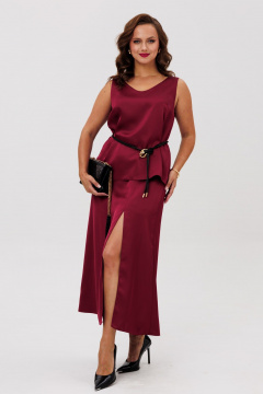 Блуза, юбка ANIDEN 6151-1 бордо - фото 5