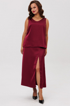 Блуза, юбка ANIDEN 6151-1 бордо - фото 1