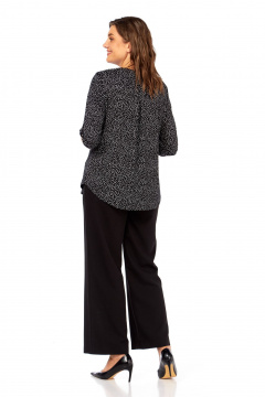 Блуза Abbi 4059 черно-белый - фото 3
