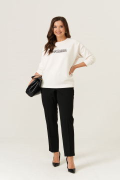 Джемпер Панда 19644 молочный - фото 2