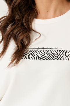 Джемпер Панда 19644 молочный - фото 3