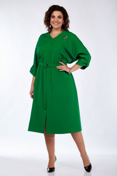 Платье СиБон 0325 зеленый - фото 2