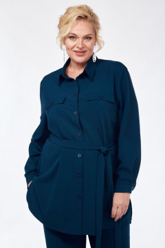 Блуза, брюки СиБон 0321 деним - фото 3