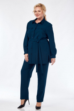 Блуза, брюки СиБон 0321 деним - фото 2