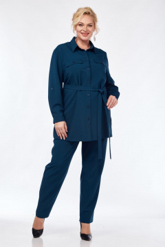 Блуза, брюки СиБон 0321 деним - фото 1