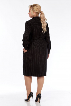 Платье СиБон 0273 черный_полоска - фото 3