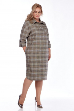 Платье СиБон 0269 клетка - фото 2